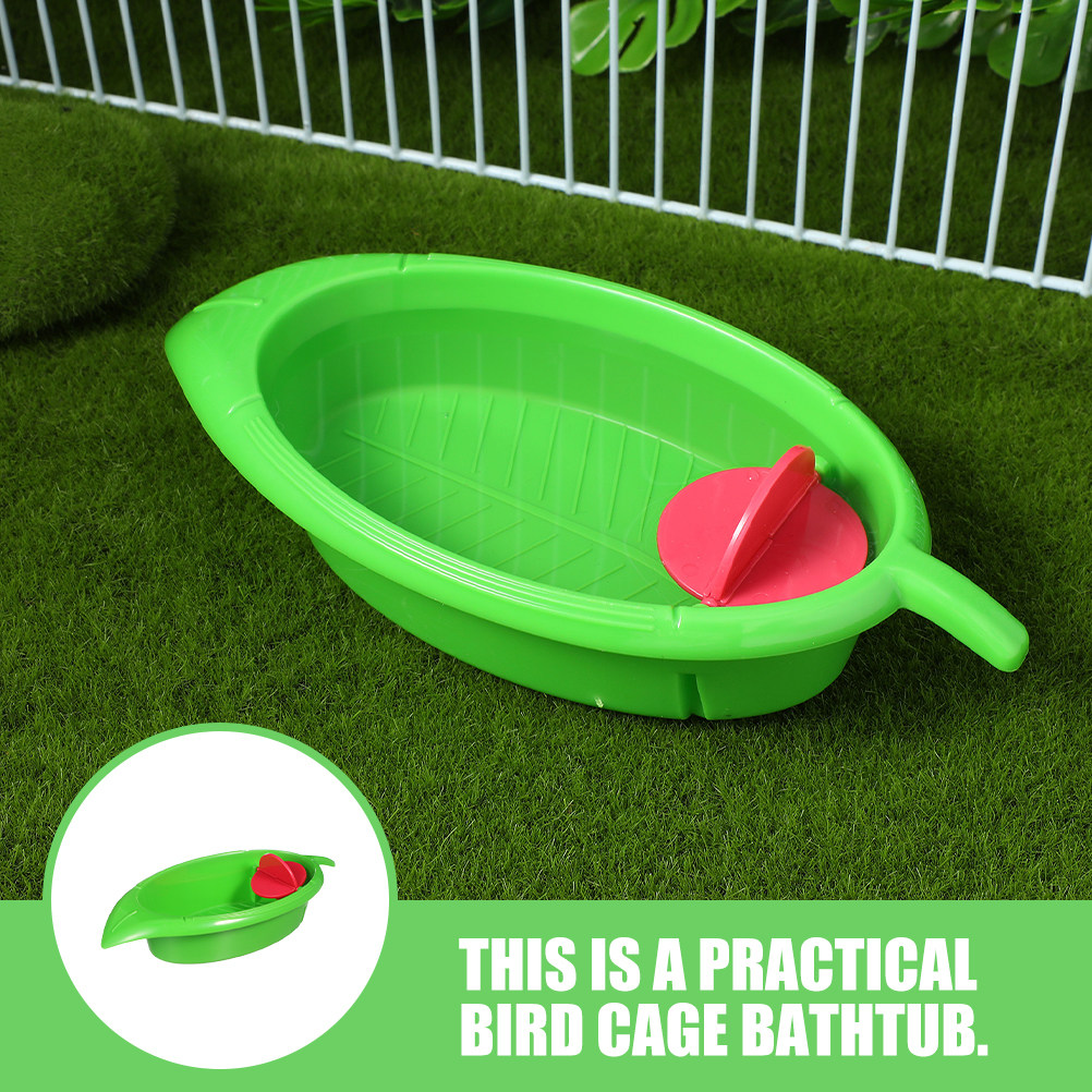 Bird Cage Parrot - 2 Pezzi Vaschetta da Bagno in