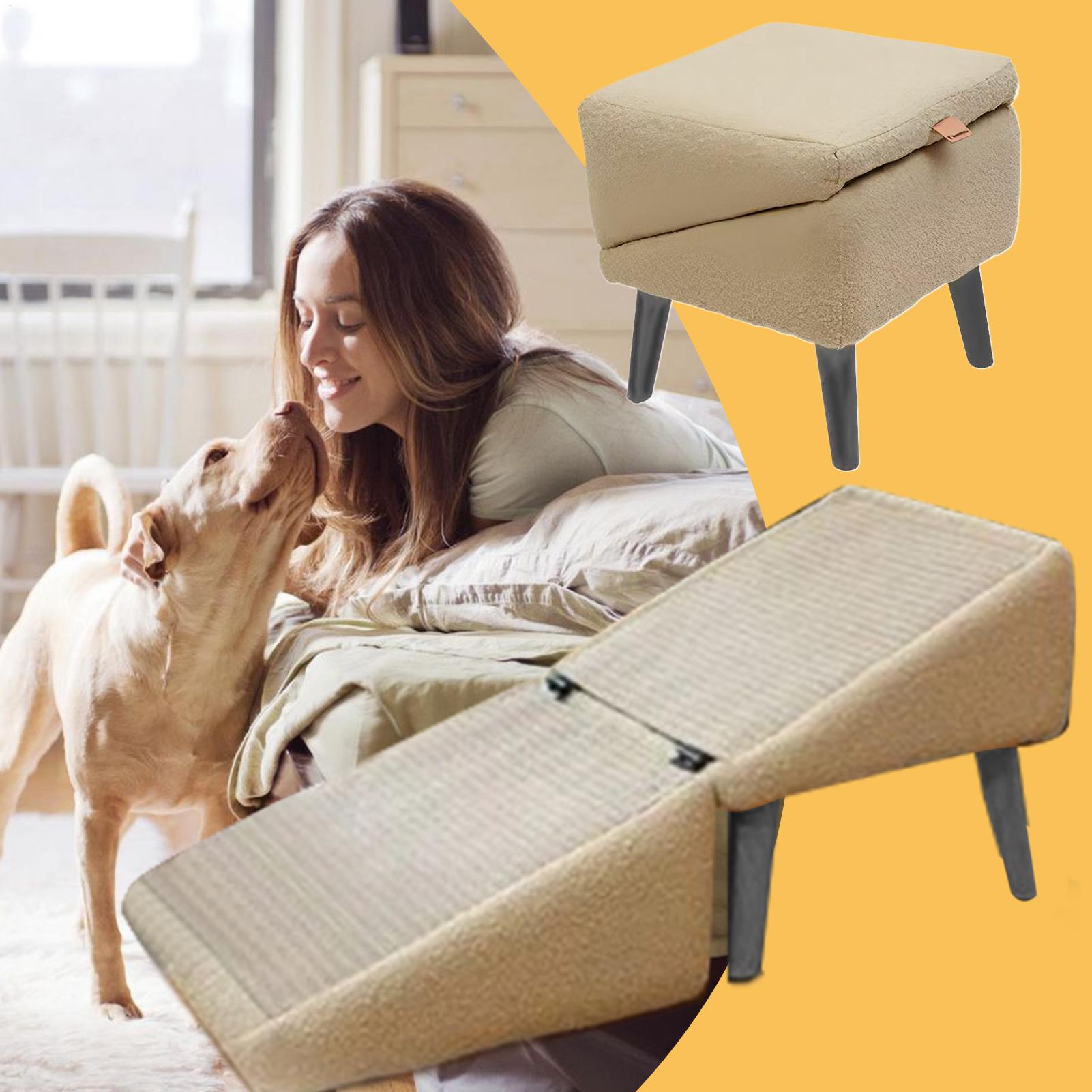 Calming Dog Bed - Rampa Pieghevole Multifunzionale per Animali Domestici,