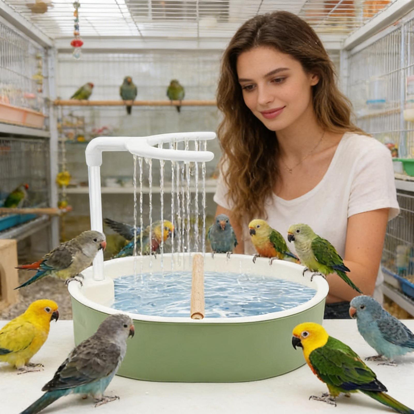 Bird Cage Parrot - Vasca da bagno automatica USB per