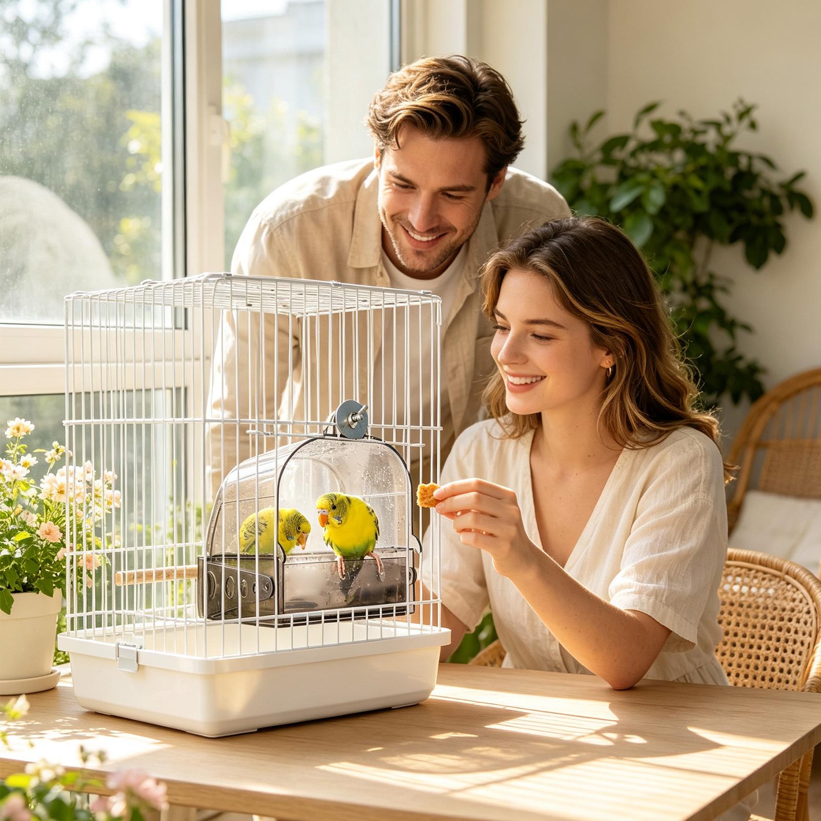 Bird Cage Parrot - Vasca da bagno per uccelli da