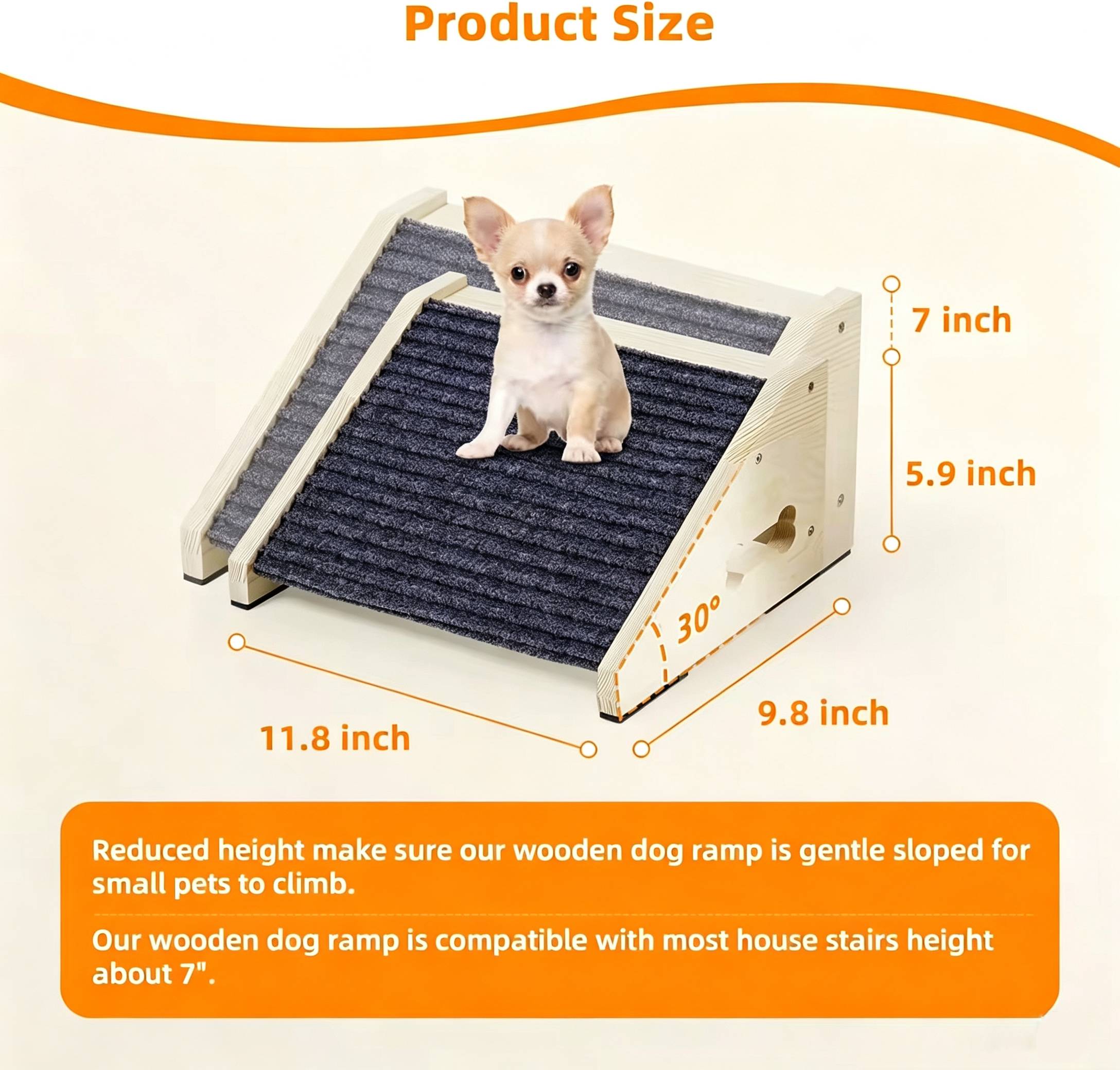 Rampe e scale in legno antisci - Calming Dog Bed recensione e prezzo