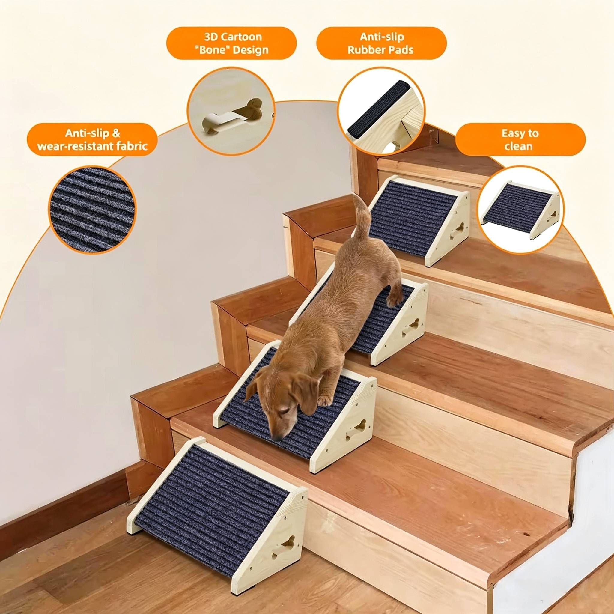 Rampe e scale in legno antisci - Calming Dog Bed recensione e prezzo