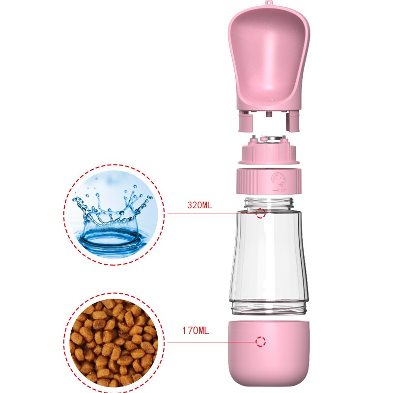 2 in 1 bottiglia d'acqua porta - Pet Supplies Co recensione e prezzo