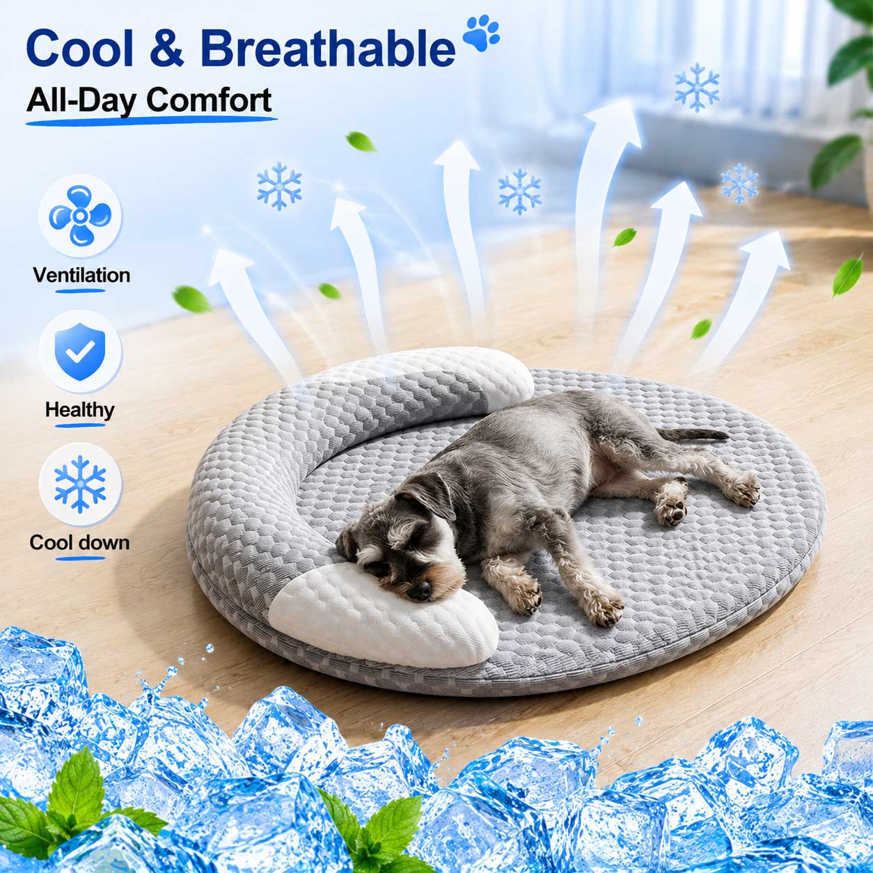 Cuccia Estiva in Seta Ghiaccia - Calming Dog Bed recensione e prezzo